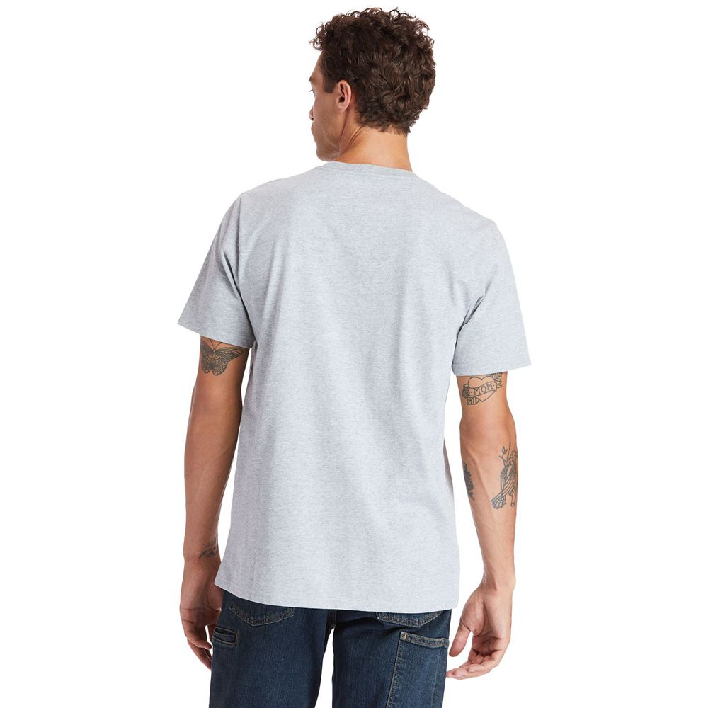 Timberland Μπλουζάκια Ανδρικα Γκρι - Pro® Short Sleeve Base Plate Wicking - Greece 9437615-ZL